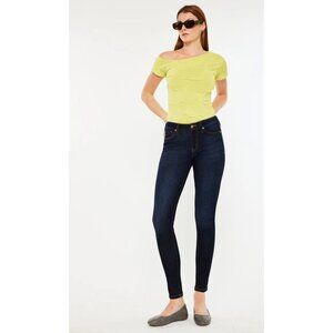 KanCan Alani Mid Rise Super Skinny Jeans in Super Dark Wash - Sz 1/24" - NWT